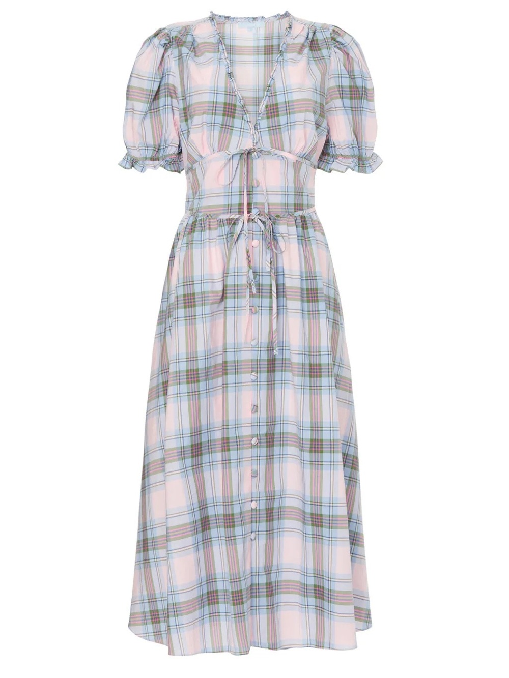 Hill House Sabrina Dress Light Plaid
